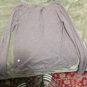 LULULEMON Open- Back Long-sleeve Top